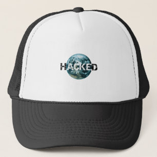 Hacked Planet Earth Trucker Hat