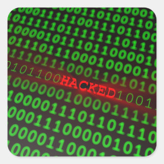 Hacked Square Sticker