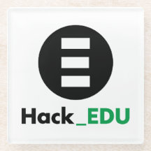 HackEDU Glass Coaster