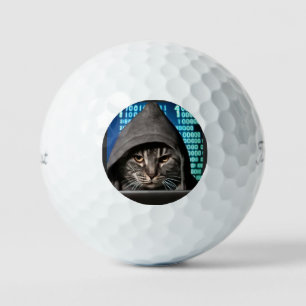 Hacker Black Cat Golf Balls