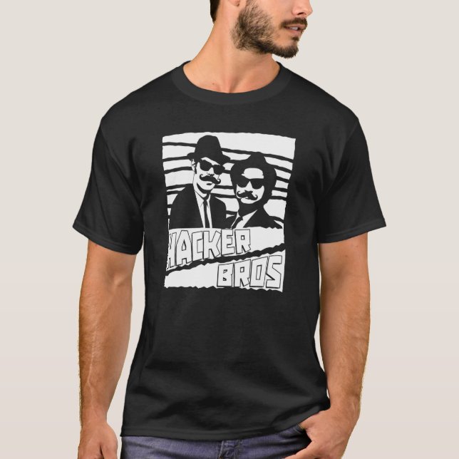 Hacker Bros  Software Engineer Programming Coding T-Shirt (Front)