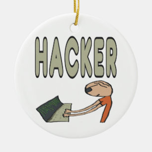 Hacker Ceramic Tree Decoration