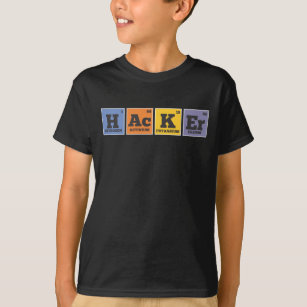 Hacker Chemist Elements Programmer T-Shirt