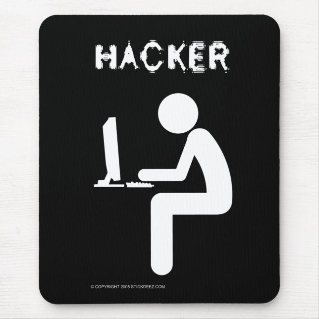 Hacker-colour Mouse Mat (Front)