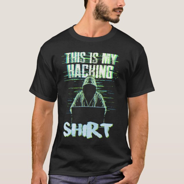 Hacker Computer Hacking T-Shirt (Front)