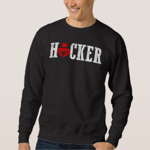 Hacker Cyber Security And Protect   Present Sweatshirt