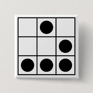 Hacker Emblem 15 Cm Square Badge