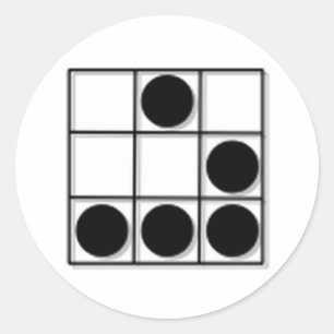 Hacker Emblem Classic Round Sticker