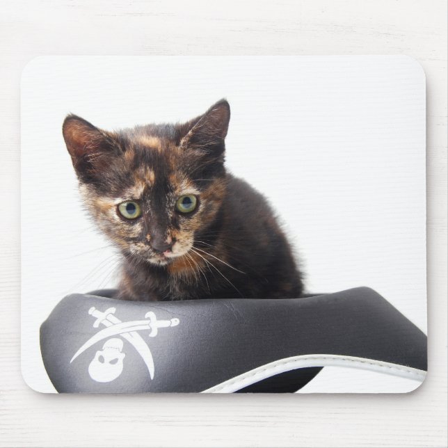 Hacker Kitten Mouse Mat (Front)