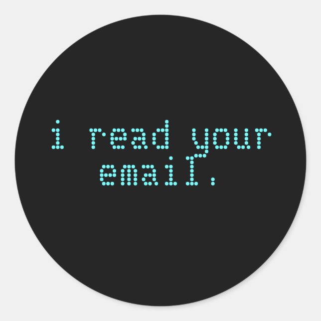 Hacker Laptop Sticker - Email (Front)