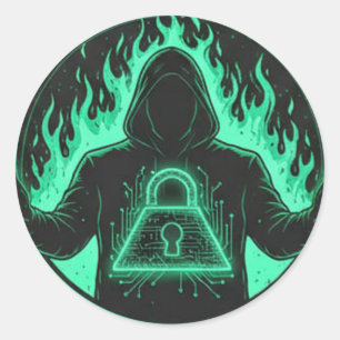 Hacker Lock Sticker