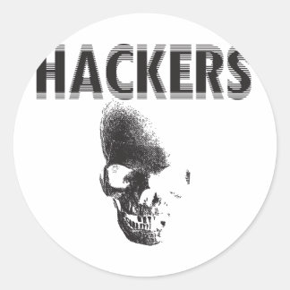Hackers Classic Round Sticker