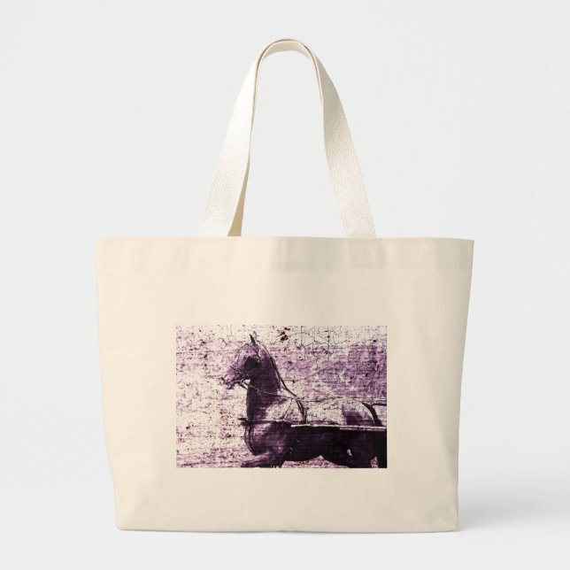 Hackey Crackle Digital Art Large Tote Bag (Front)