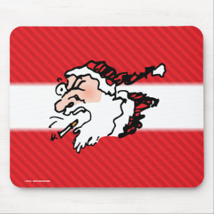 Hackin Santa Funny Cartoon Mouse Mat