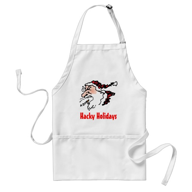 Hackin Santa Funny Cartoon Standard Apron (Front)