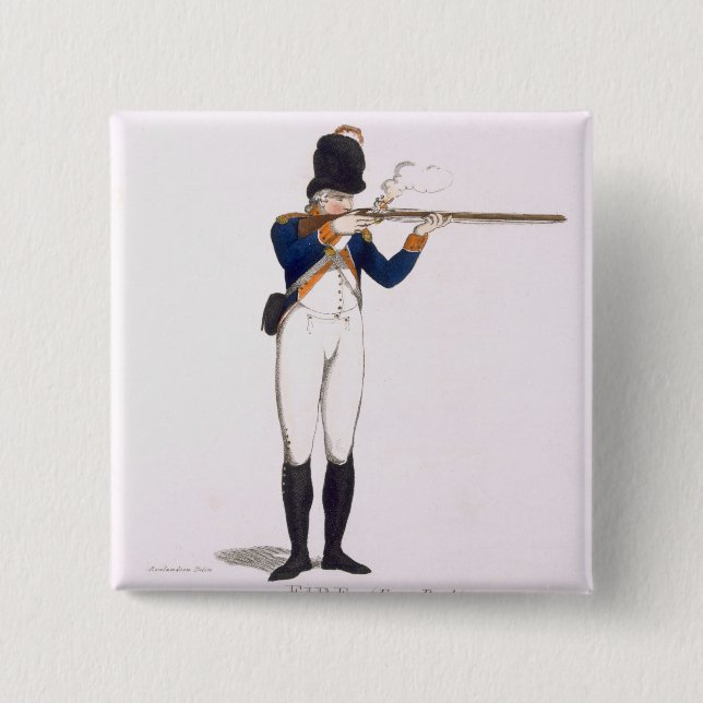 Hackney Volunteer, plate 49 from 'Loyal Volunteers 15 Cm Square Badge (Front)