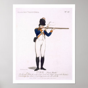 Hackney Volunteer, plate 49 from 'Loyal Volunteers Poster