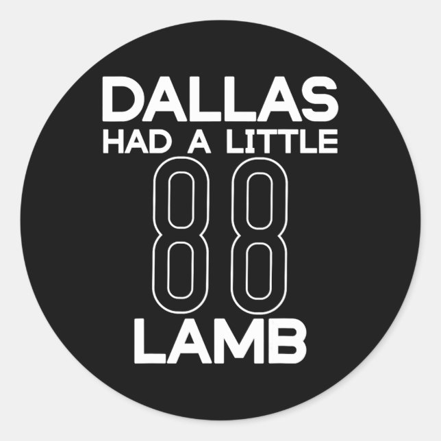 Had A Little Lamb  Classic Round Sticker (Front)