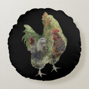 Had My Chicken Fill, Round Cushion