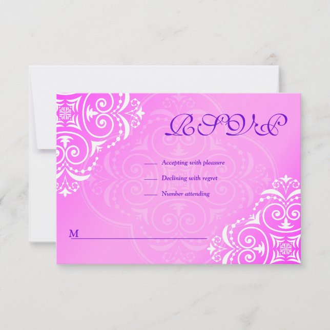 Hadassah Bat Mitzvah Invitation RSVP (Front)