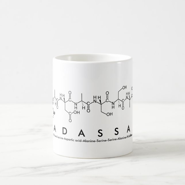 Hadassah peptide name mug (Center)