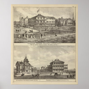 Haddon House and Kaighn and Gurney residences Poster
