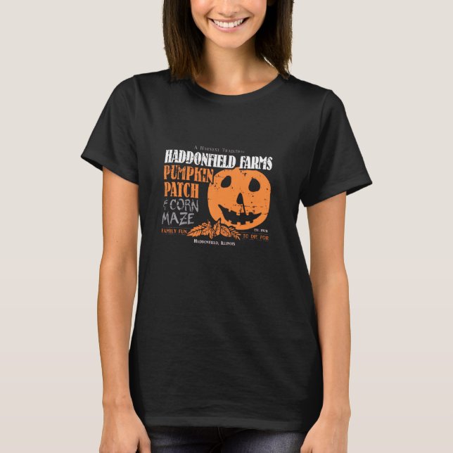 Haddonfield Farms Pumpkin Patch Forever October T-Shirt (Front)