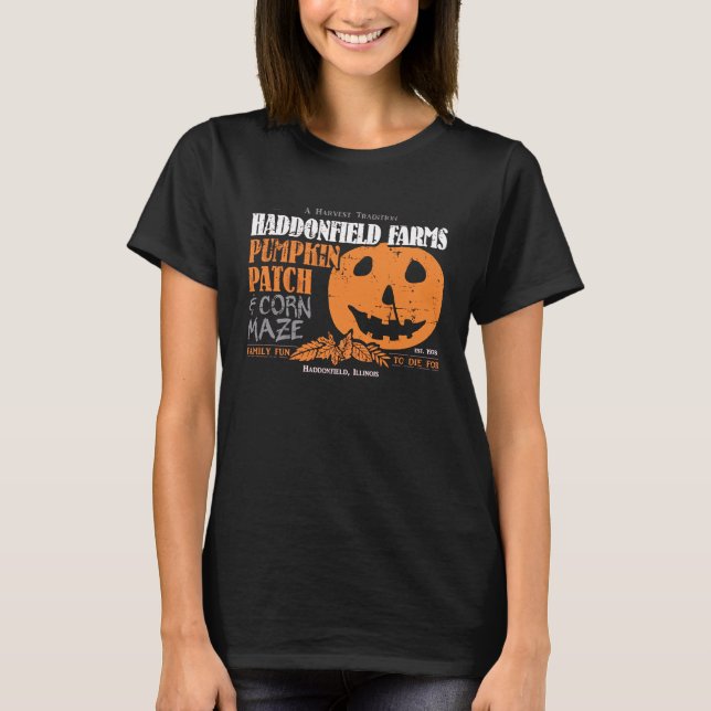 Haddonfield Farms Pumpkin Patch Forever October T-Shirt (Front)