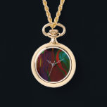 Hades Floral Arrangement Watch Necklace<br><div class="desc">I painted a unique original digital oil painting of the romantic side of Hades with a floral arrangement worthy of this well-known
god in mythology.</div>