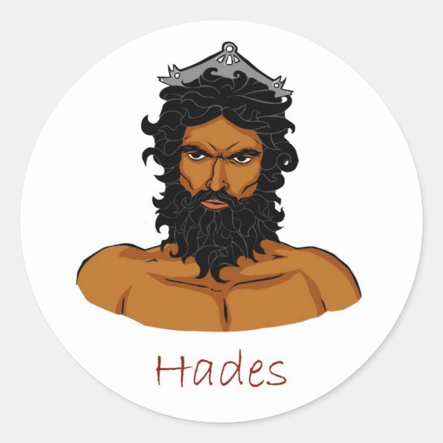 Hades - Greek God Classic Round Sticker (Front)