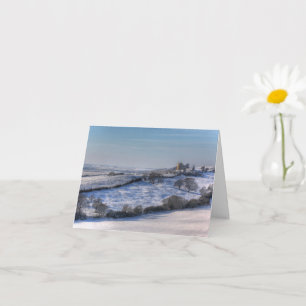 Hadleigh Castle in the Snow Christmas Card