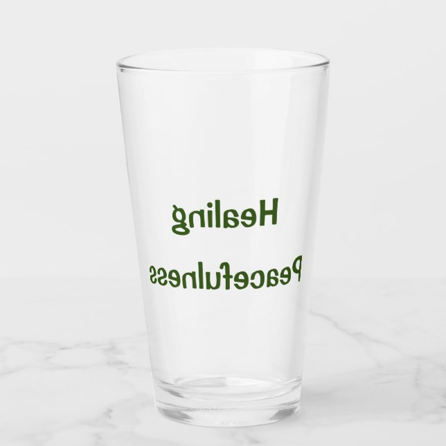 HADO Water Glass - Healing Peacefulness - Dr Emoto (Front)