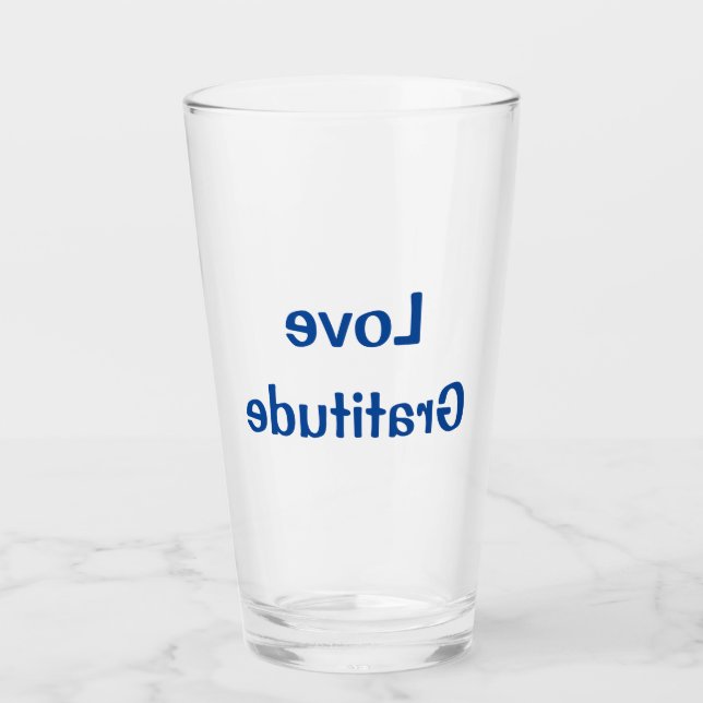 HADO Water Glass - Love Gratitude - Dr Emoto (Front)