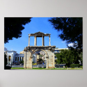 Hadrian's gate - Athens Poster