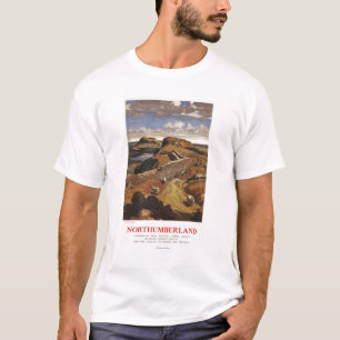 Hadrian's Wall and Sheep British Rail Poster T-Shirt