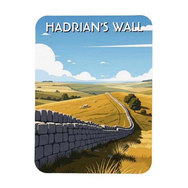 Hadrian's Wall Travel Magnet (Vertical)