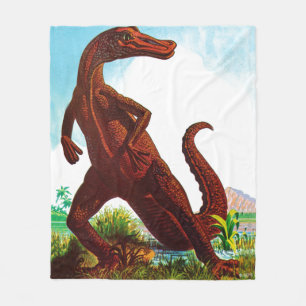Hadrosaurus Dinosaur Fleece Blanket