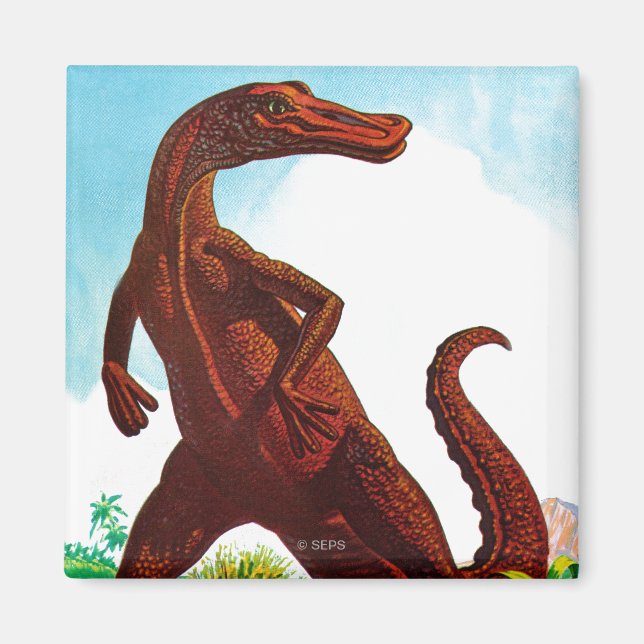 Hadrosaurus Dinosaur Magnet (Front)
