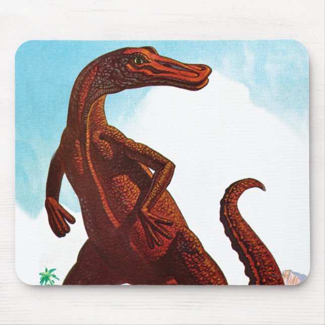 Hadrosaurus Dinosaur Mouse Mat (Front)