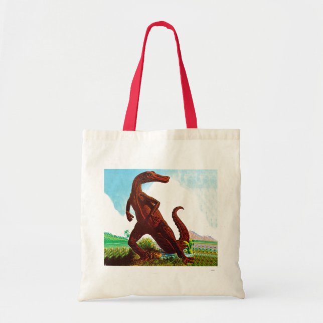 Hadrosaurus Dinosaur Tote Bag (Front)