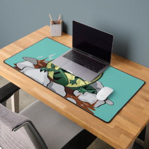 Hadrosaurus Relaxing In A Jacuzzi. Desk Mat
