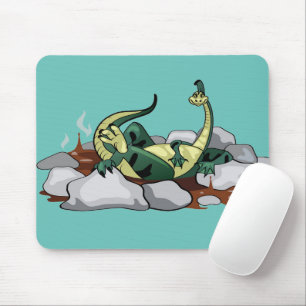 Hadrosaurus Relaxing In A Jacuzzi. Mouse Mat