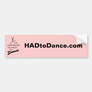 HADtoDance.com Bumper Sticker
