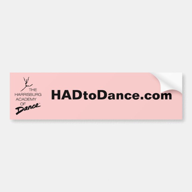 HADtoDance.com Bumper Sticker (Front)