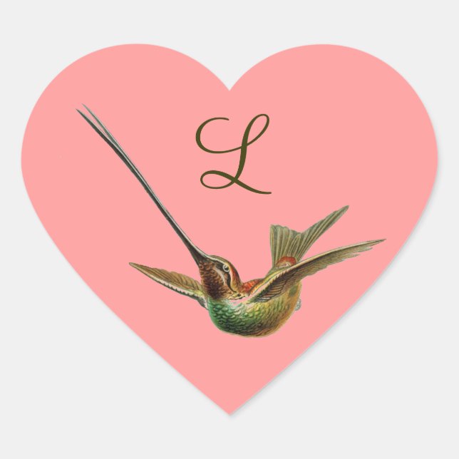 Haeckel Bird Heart Sticker (Front)