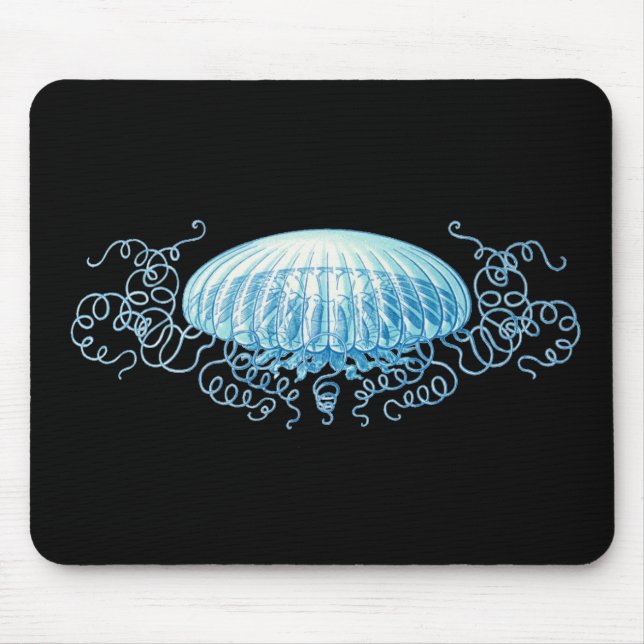 Haeckel Jellyfish Mouse Mat (Front)