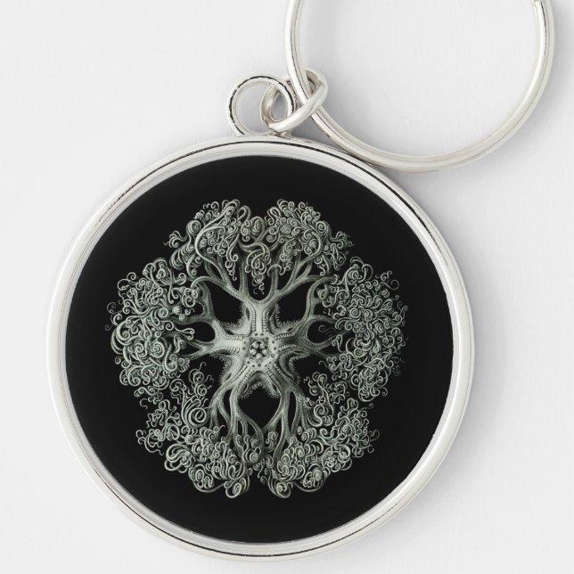 Haeckel Negative Key Ring (Front)