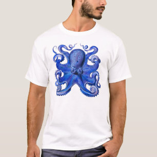 Haeckel Octopus Blue T-Shirt