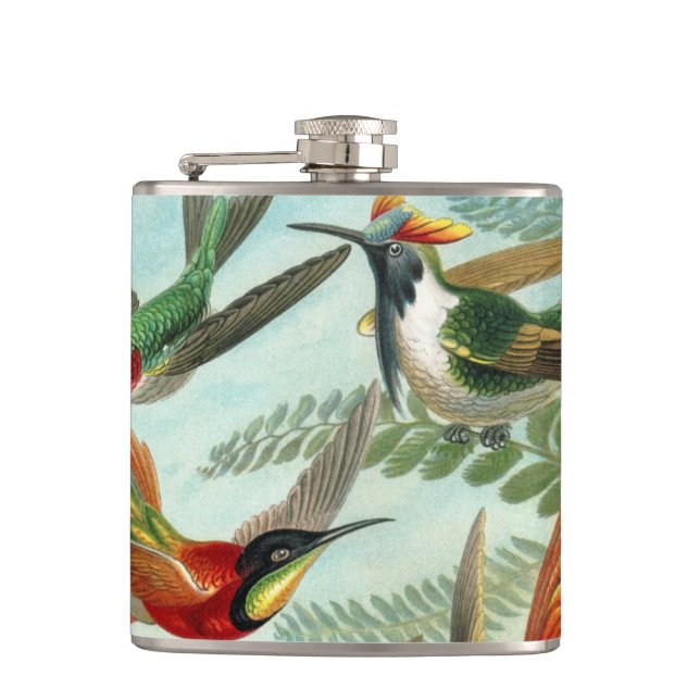 Haeckel Trochilidae Hip Flask (Front)