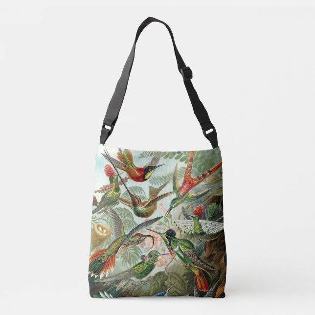 Haeckel's Hummingbirds Crossbody Bag (Back)